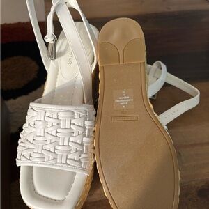 White Woven Sandals